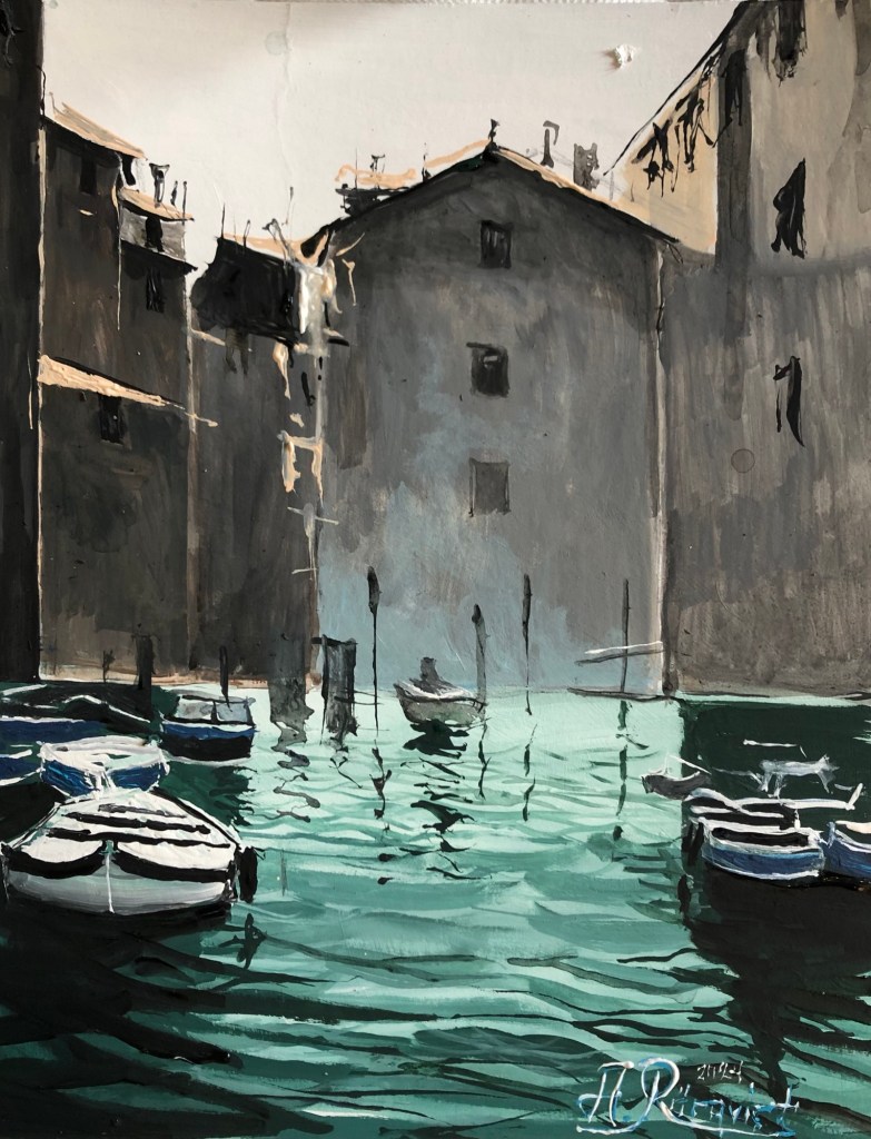 Venedig Italien Stadsmotiv Cityscape Streetart Konst Konstnär Andreas Rörqvist 
