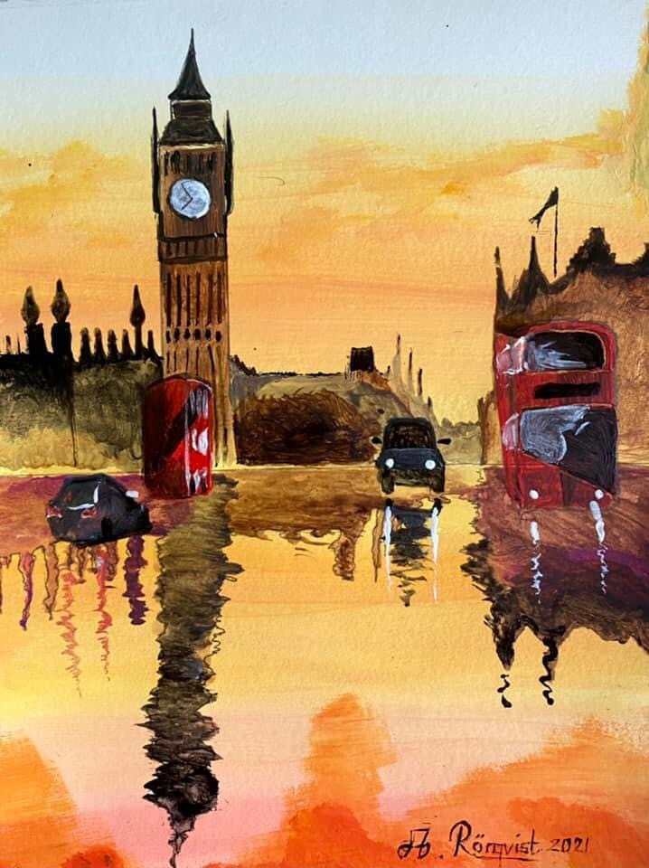 London Bridge Stadsmotiv Cityscape UK Andreas Rörqvist Konst 