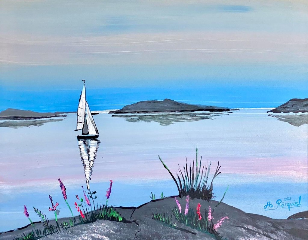 Näset, Göteborg Konstnär Andreas Rörqvist Göteborg Göteborgs Skärgård Frölunda Konst Art Oceanscape Saltsjönäs Landskap Konst Landskapsmålning 