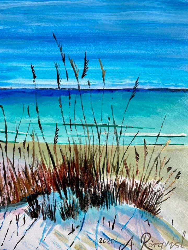 Skagen Danmark Konst Havsmotiv Konstnär Andreas Rörqvist Konst Art Skärgård Vass Stränder Naturmotiv 