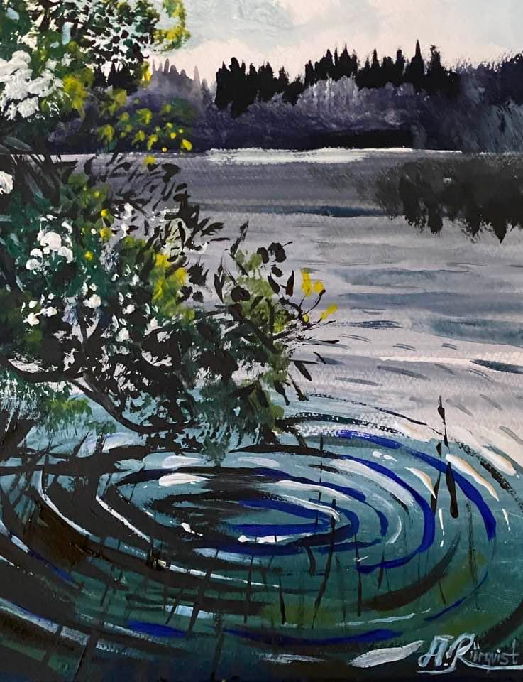 Konstnär Andreas Rörqvist Sjö Konst Hellesåker Hällingsjö Göteborg Härryda Insjö Västra Götaland Landskap 