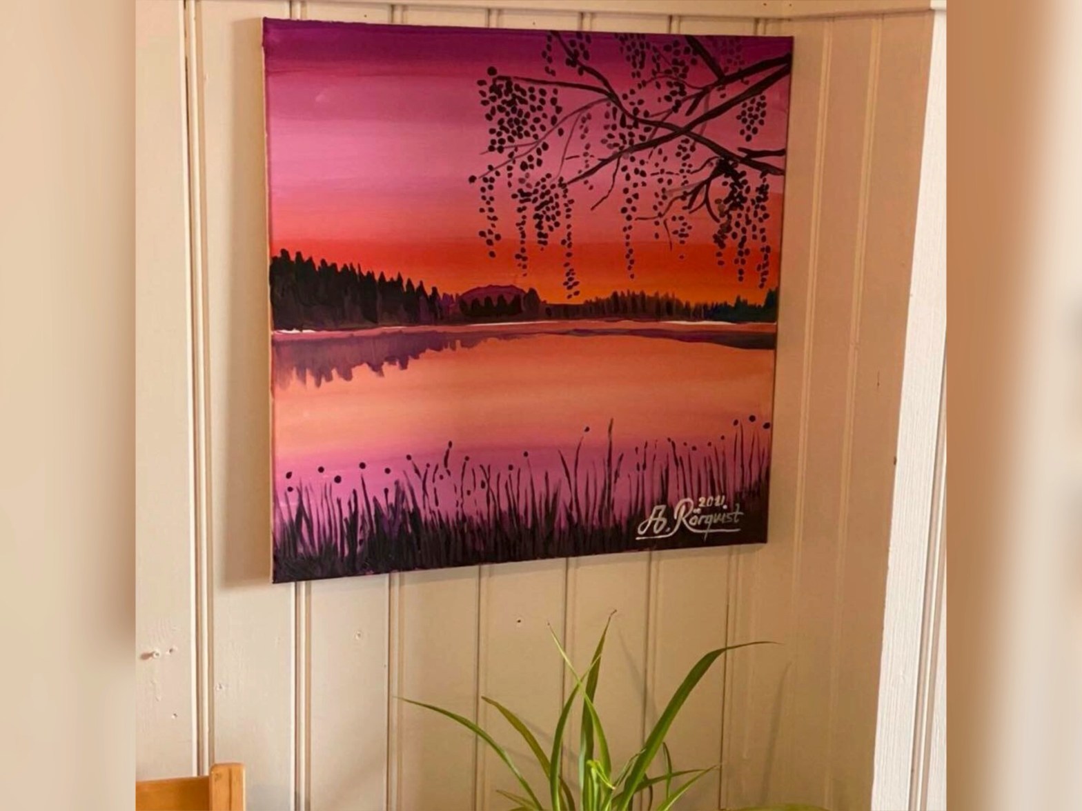 Råsjöbro, Östergötland Konstnär Andreas Rörqvist Canvas