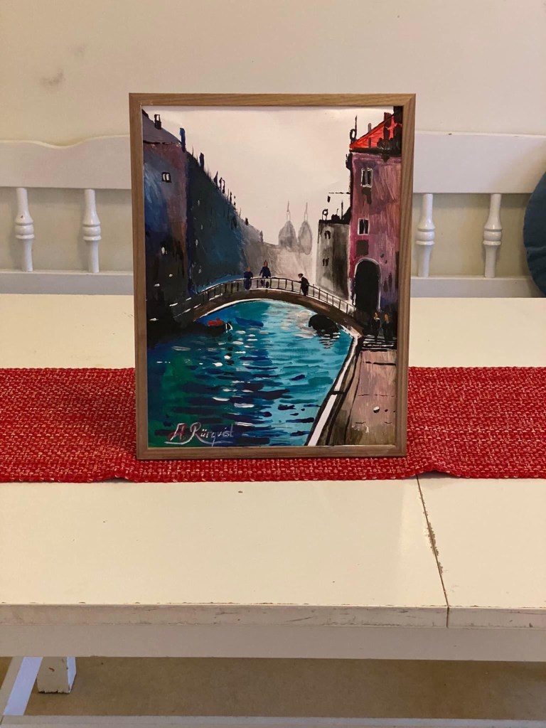 Venice Konstnär Andreas Rörqvist Konst Art Cityscape Venedig Italien Stadsmotiv Konst