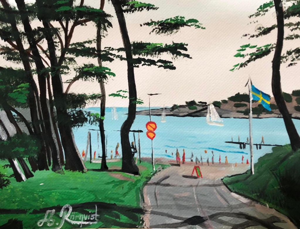 Andreas Rörqvist Frölunda Näset Göteborg Rörvik Ganlet GBG Önnered Badplatser Västra Frölunda Konstnär Andreas Rörqvist Art Oceanscape Rörviksbadet Västra Frölunda Göteborgsmotiv