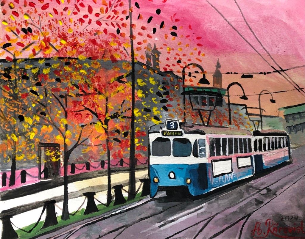 Drottninggatan Göteborg Konstnär Andreas Douglas Rörqvist Göteborgsmotiv Konst Cityscape GBG