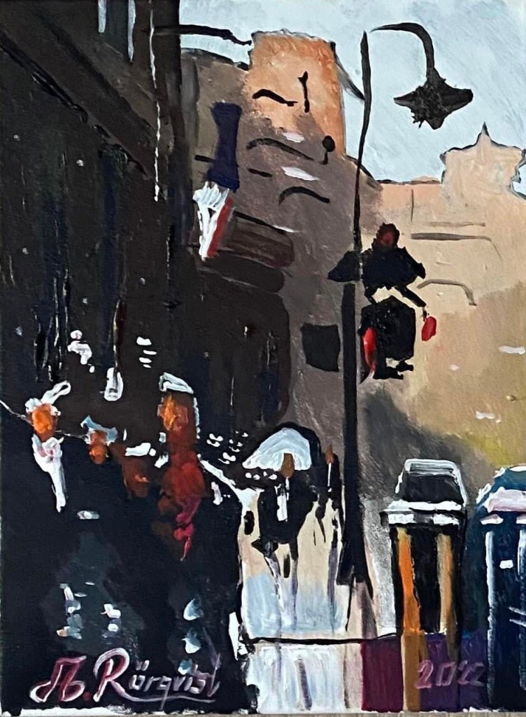 Konstnär Andreas Rörqvist New York USA Stadsmotiv Konst Svenska Konstnärer Cityscape Stadsmotiv Streetart