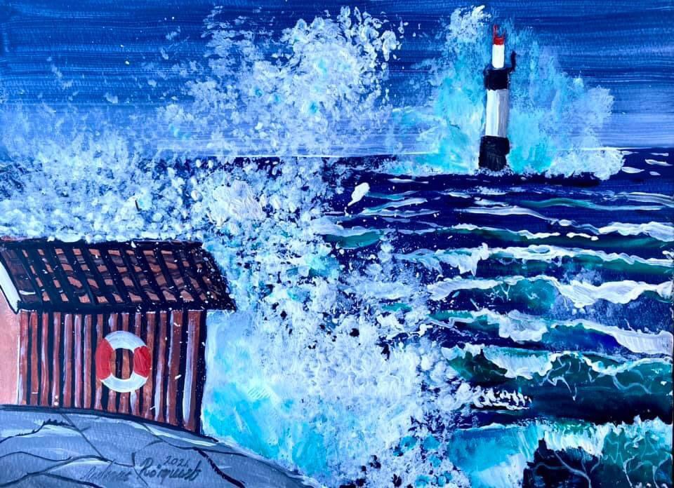 Tjurpannan Grebbestad Inspiration Bohuslän Västkusten Art Oceanscape Väcker Fyr Bohuskusten Sommar Skärgårdsmotiv 