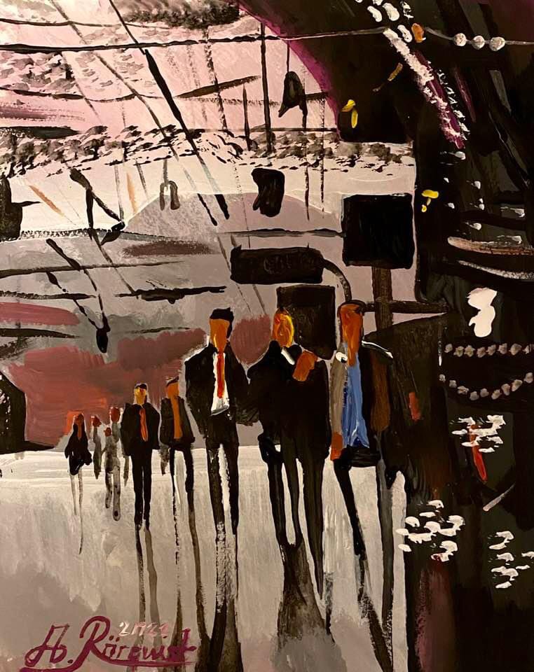 Andreas Rörqvist Cityscape Art Tågstation Trainstation Berlin Germany Cityscape Streetart Art Konstnär Konst Centralstation Tåg