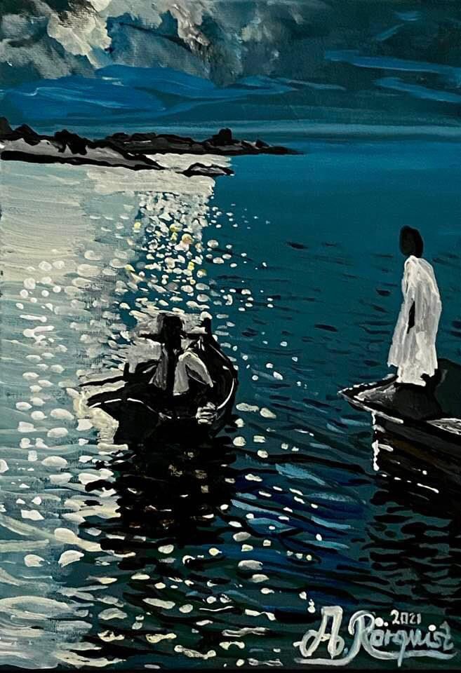 Andreas Rörqvist Artist Konstnär Oceanscape Bohuslän Västkusten Skärgårdsmotiv Waterreflections