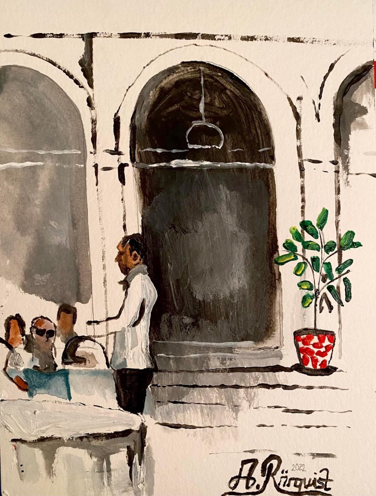 Venice Konstnär Andreas Rörqvist Konst Art Cityscape Venedig Italien Stadsmotiv Konst