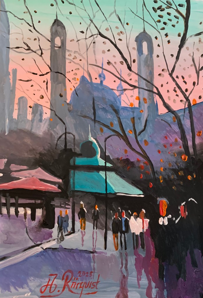 Cityscape Art Konst Andreas Rörqvist Stadsmotiv Parismålningar Storstäder Konstnärer 