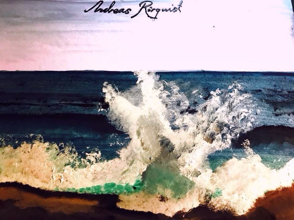 Bohuslän, Sverige Västkusten Dramatiskt Stormar Orkaner Oväder Konst Havslandskap Bohuskusten Konstnär Andreas Rörqvist 