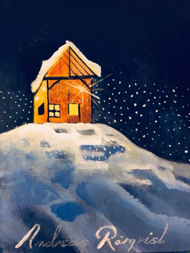 Sälen Toppresturang Skidåkning Fjällen Konst Snömotiv Konstnär Andreas Rörqvist Vintermotiv Sälensfjällen 