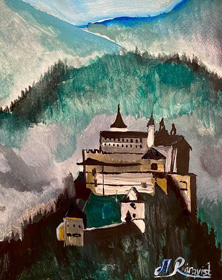 Konstnär Andreas Douglas Rörqvist Konst Österrike Alperna Örnnestet Tyskland Hitlers Borg Andra Världskriget 