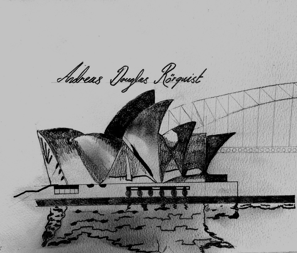Konstnär Andreas Douglas Rörqvist Kända Byggnader Black White Konstverk