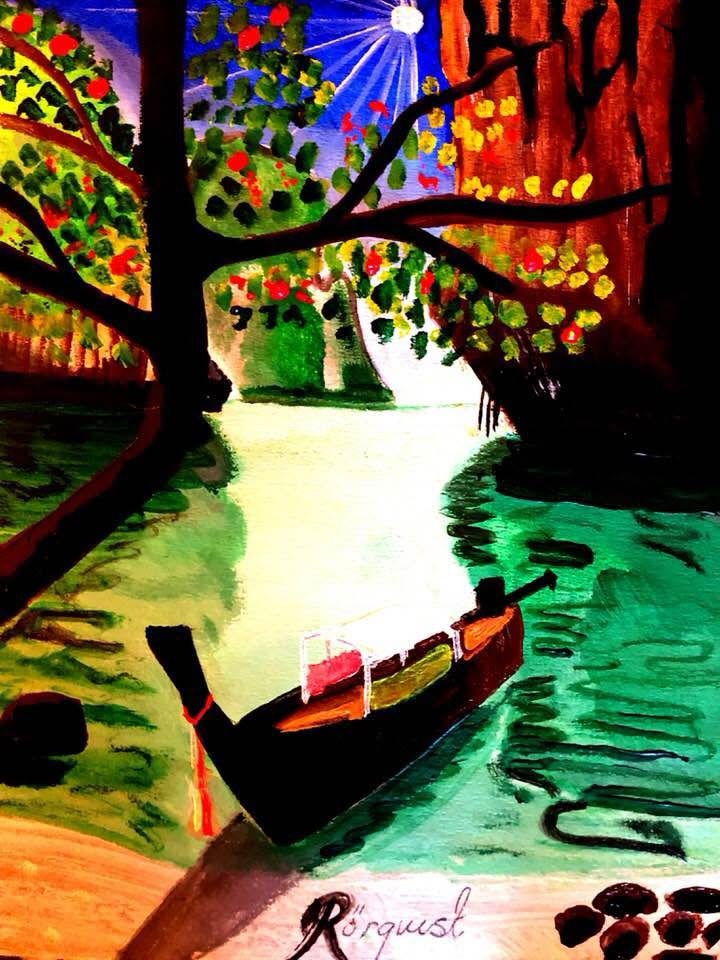 Krabi Stränder Paradis Thailand Resor Landskap Målningar Konstverk Andreas Rörqvist