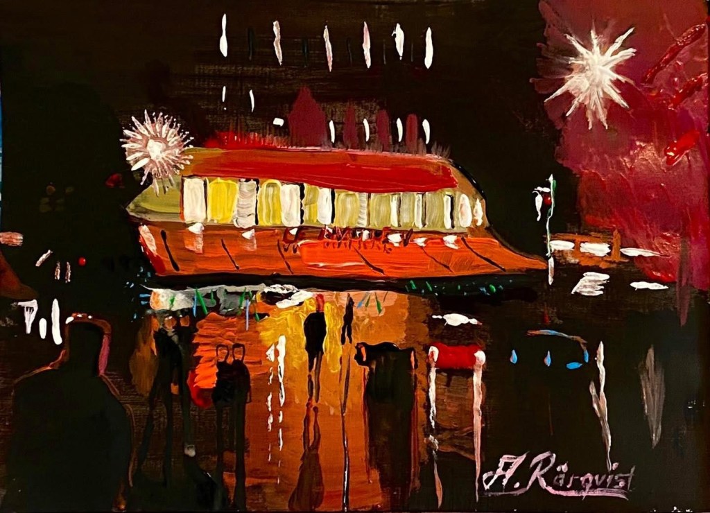 Konstnär Andreas Rörqvist Parismålning Cityscape Stadsmotiv Målningar