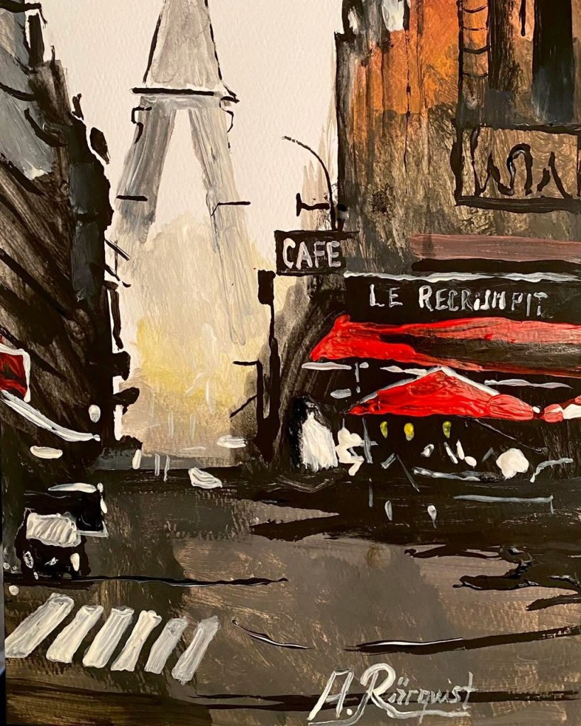 Paris Konst Andreas Rörqvist Stadsmotiv Cityscape Parismålningar Parismålare Parismålningar Arkitektur Realism