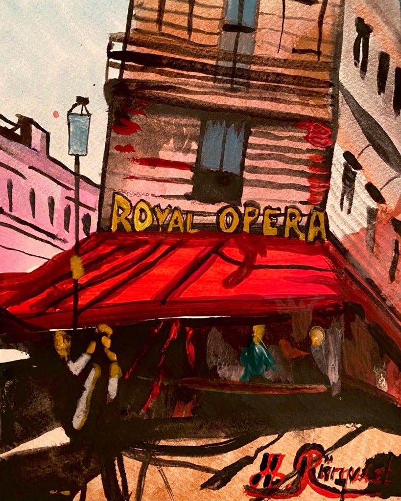 Royal Opera Paris Konst Andreas Rörqvist Parismålningar Stadsmiljö 