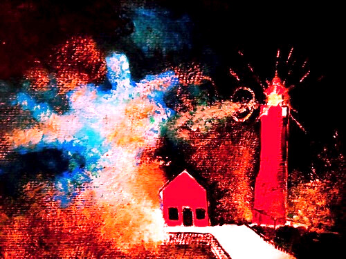 Orkan Dramatik Skärgård Hav Vågor Skärgårdsmotiv Konst Andreas Rörqvist Oceanscape höga vågor Sjögång stormvågor 